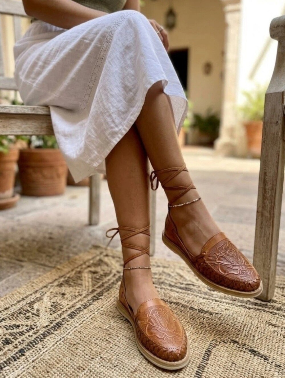 Roman-style Sandals Or Mexican Huaraches (Leather). Brand: Size 7. Women's Shoes